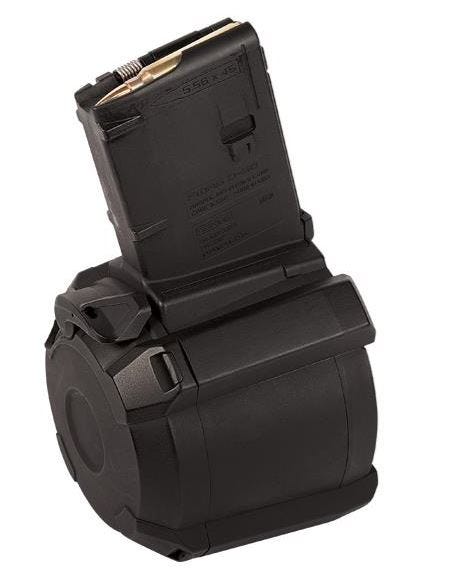 Magpul PMAG D-60 Black AR M4 magazine 5.56 NATO 60Rd Drum