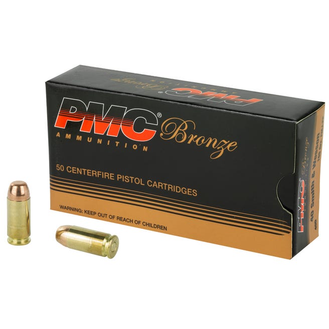 PMC Ammunition Bronze Brass .40 Sw 165-grain FMJ