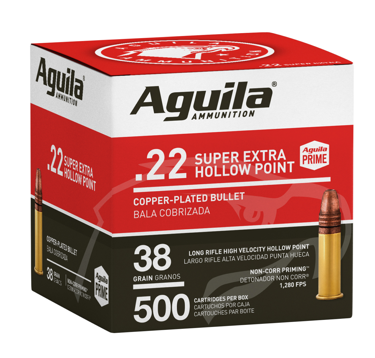 Aguila 22 ammo. Super Extra 22 long rifle ammunition.