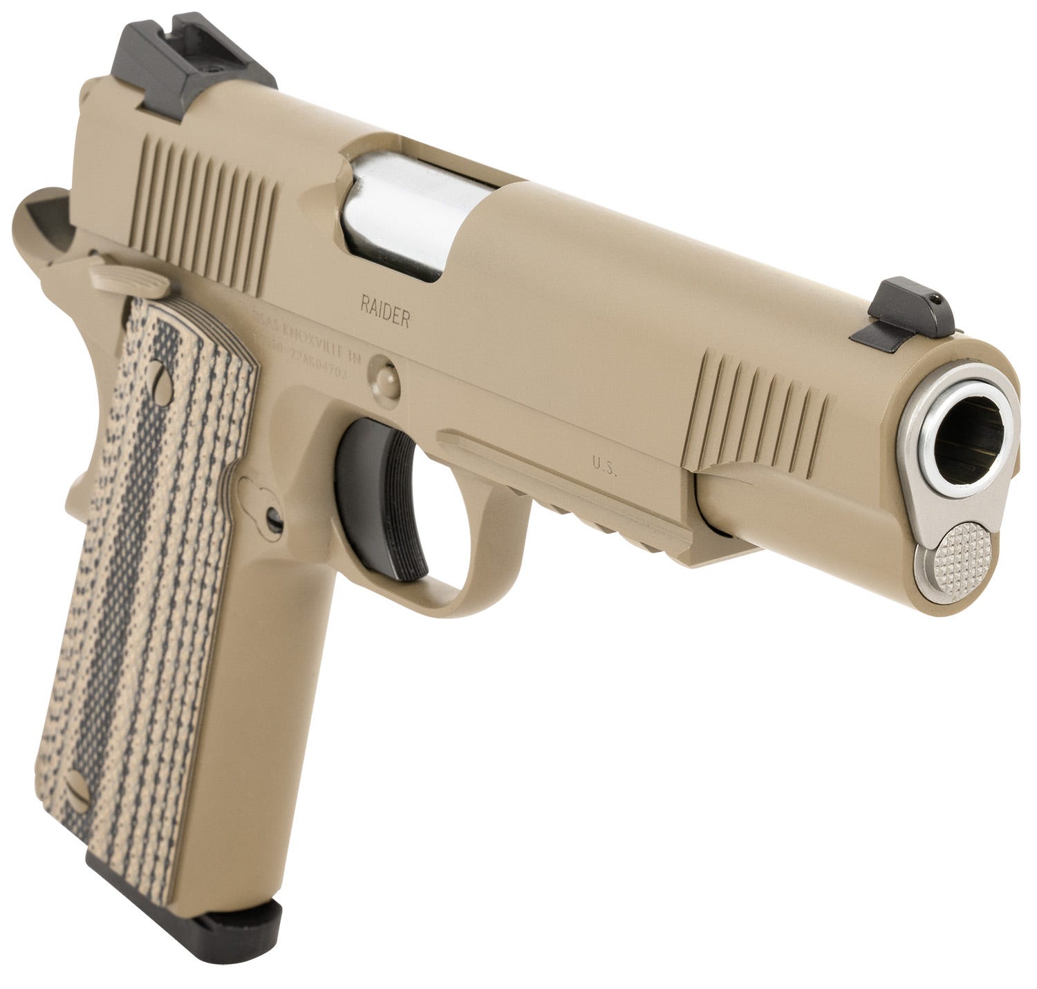 Tisas 1911 Duty B45RDG Raider .45 ACP FDE Cerakote Rail Pistol