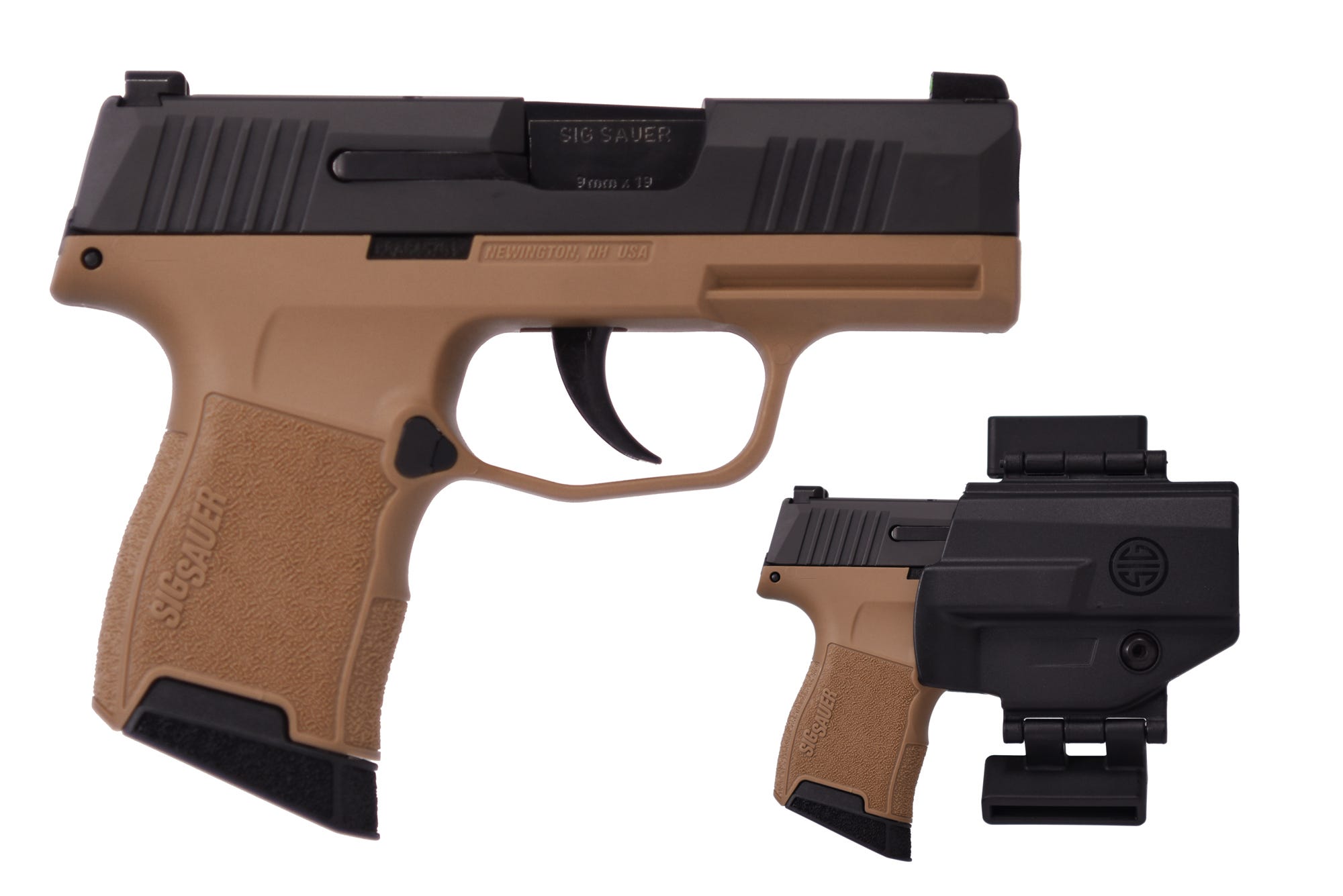 Sig Sauer P365 w/ Holster Flat Dark Earth / Black 9mm 3.1 Barrel 12-Rounds 3 Mags image