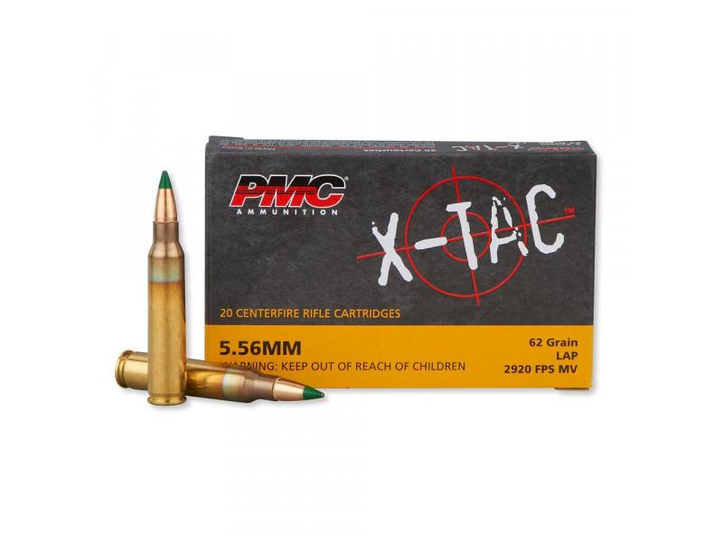 Ammunition X-Tac Brass 556 62-Grain 20-Rounds Light Armor Piercing Ammo
