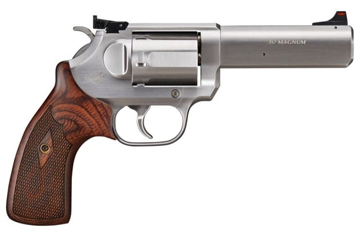 kimber k6s target stainless / rosewood .357 mag 4 barrel 6-rounds