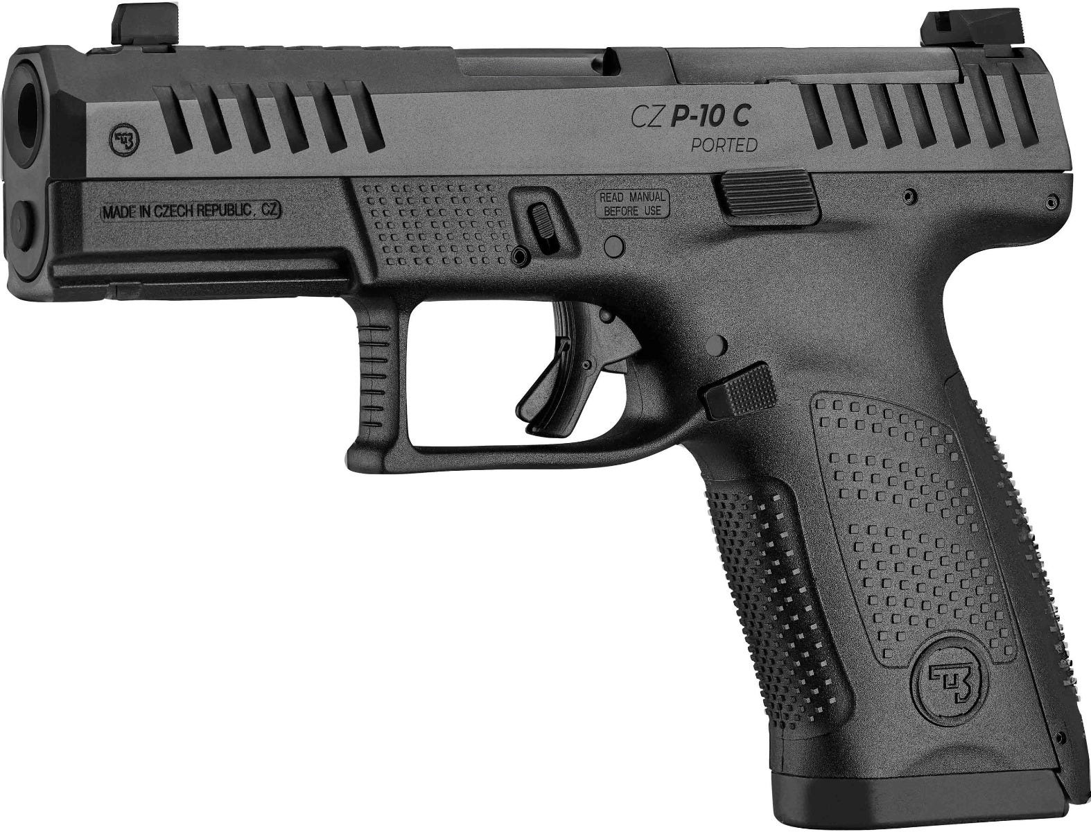 P-10 9mm Luger Semi-Auto Handgun - P-10 9mm Luger 4.02''''bbl Ported (2)15rd Mag Black