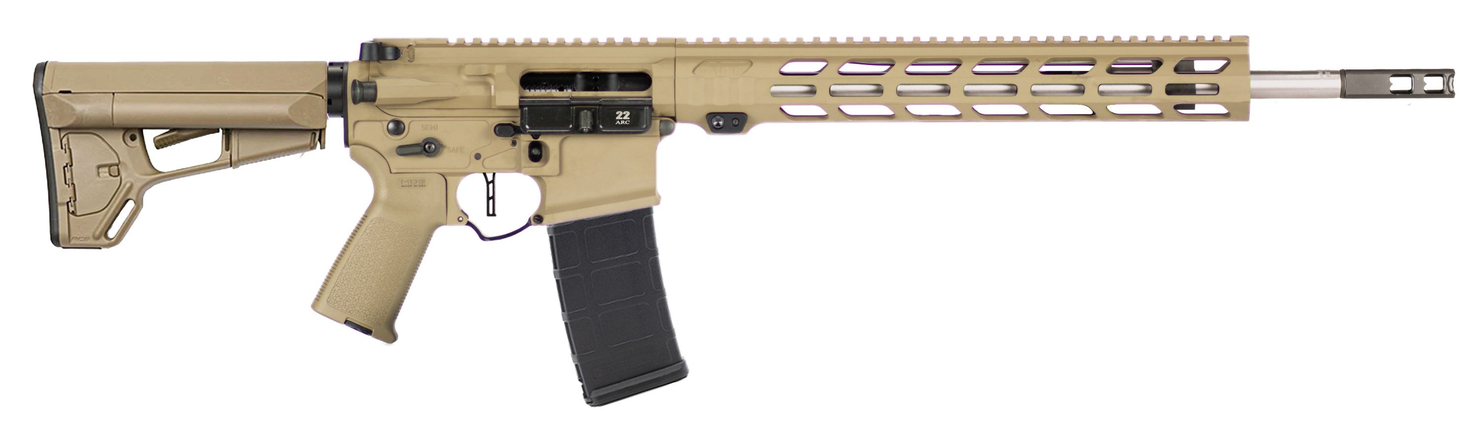 APF DMR 2.0 Flat Dark Earth .22 ARC 18 Barrel 30-Rounds - Apf