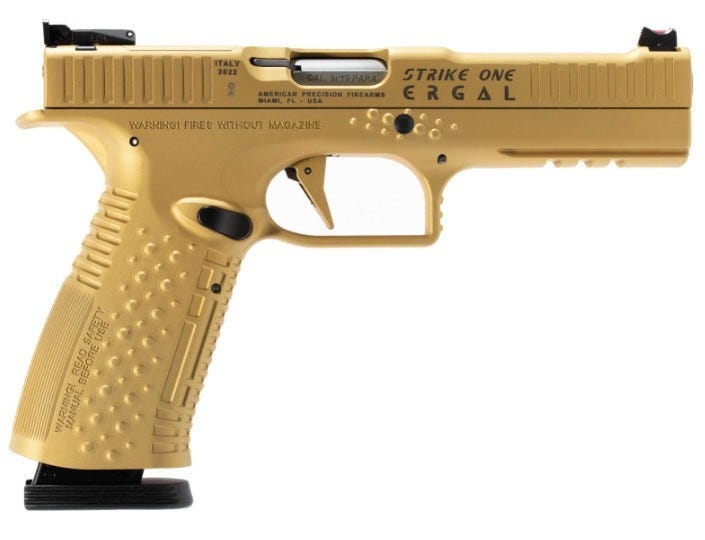 APF Strike One Ergal Gold 9mm 5 Barrel 10-Rounds OR - Arsenal Firearms