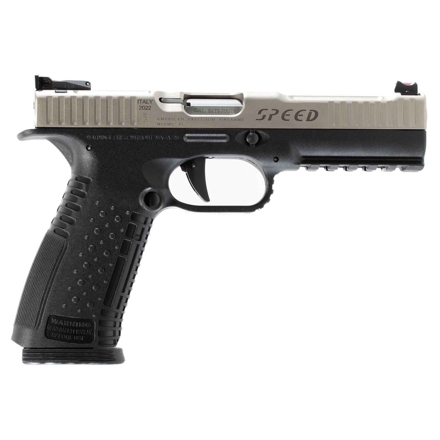 APF Strike One Speed Black / Stainless 9mm 5 Barrel 17-Rounds