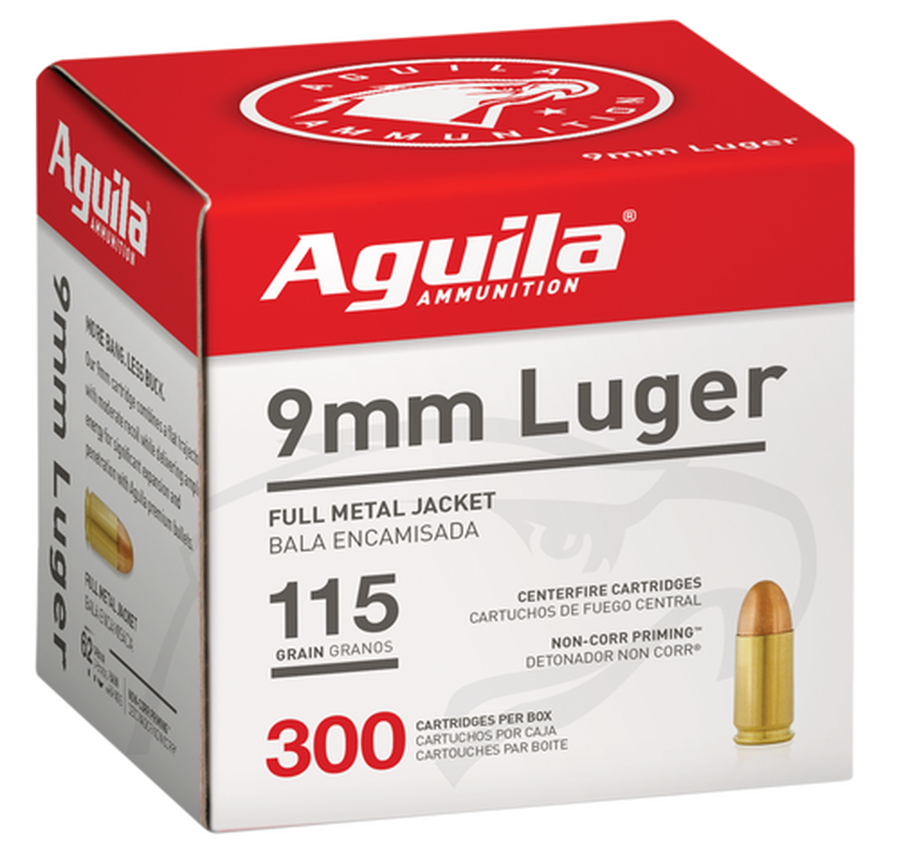 ila Centerfire Handgun Bulk 9mm 115 Grain 300-Rounds FMJ Ammo