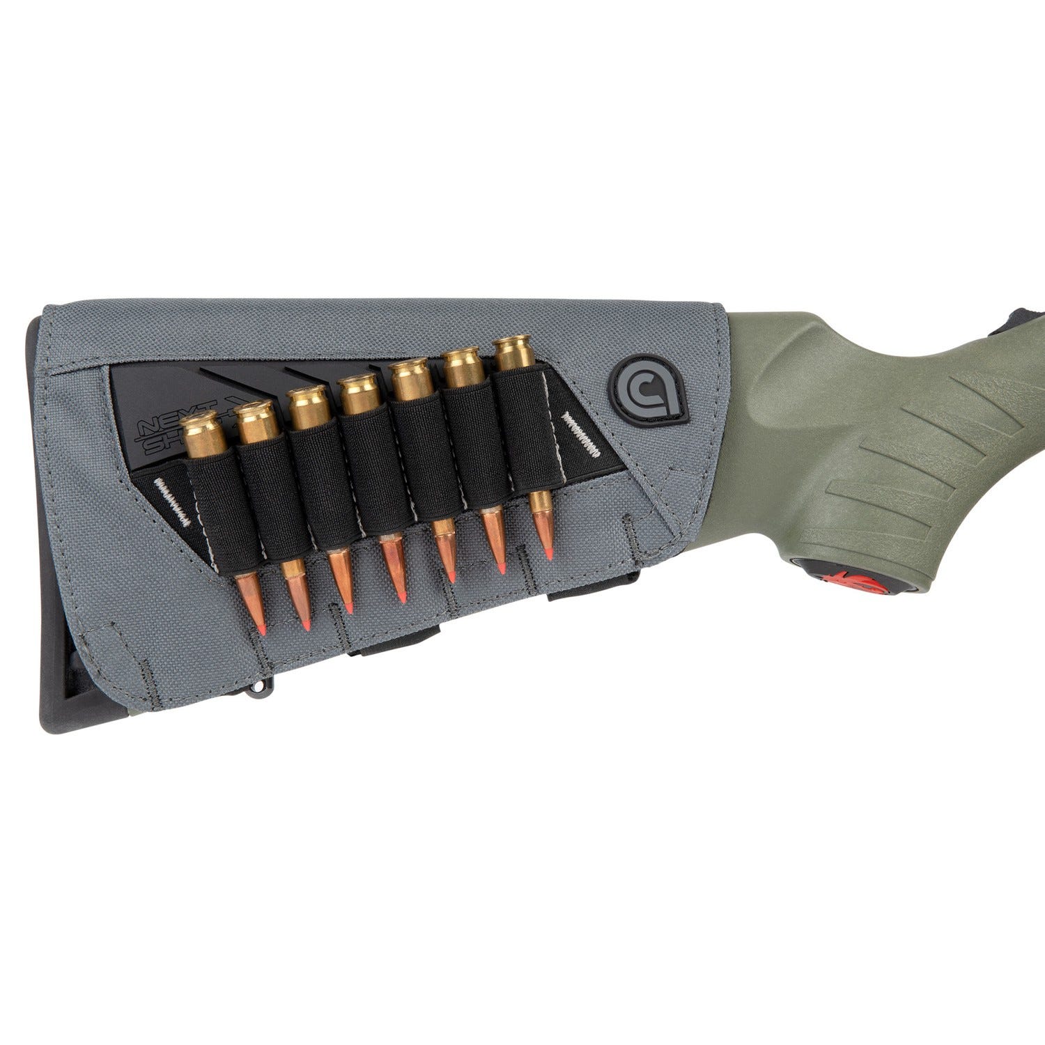 Allen Next Shot Bridger Buttstock Pouch Black / Grey .223-300 Win Mag 7-Rounds