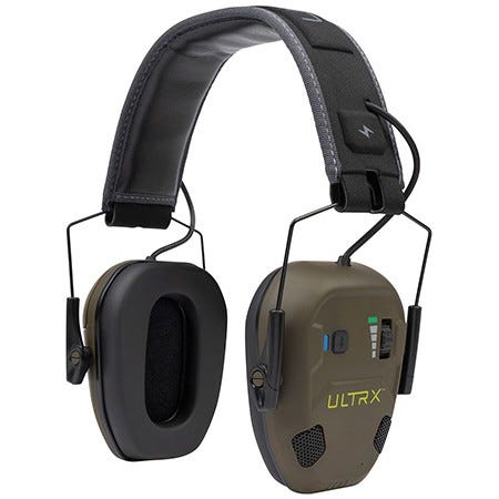 Allen ULTRX Bionic Fuse Flat Dark Earth Over the Head Bluetooth Electronic Earmuff - Allen Company