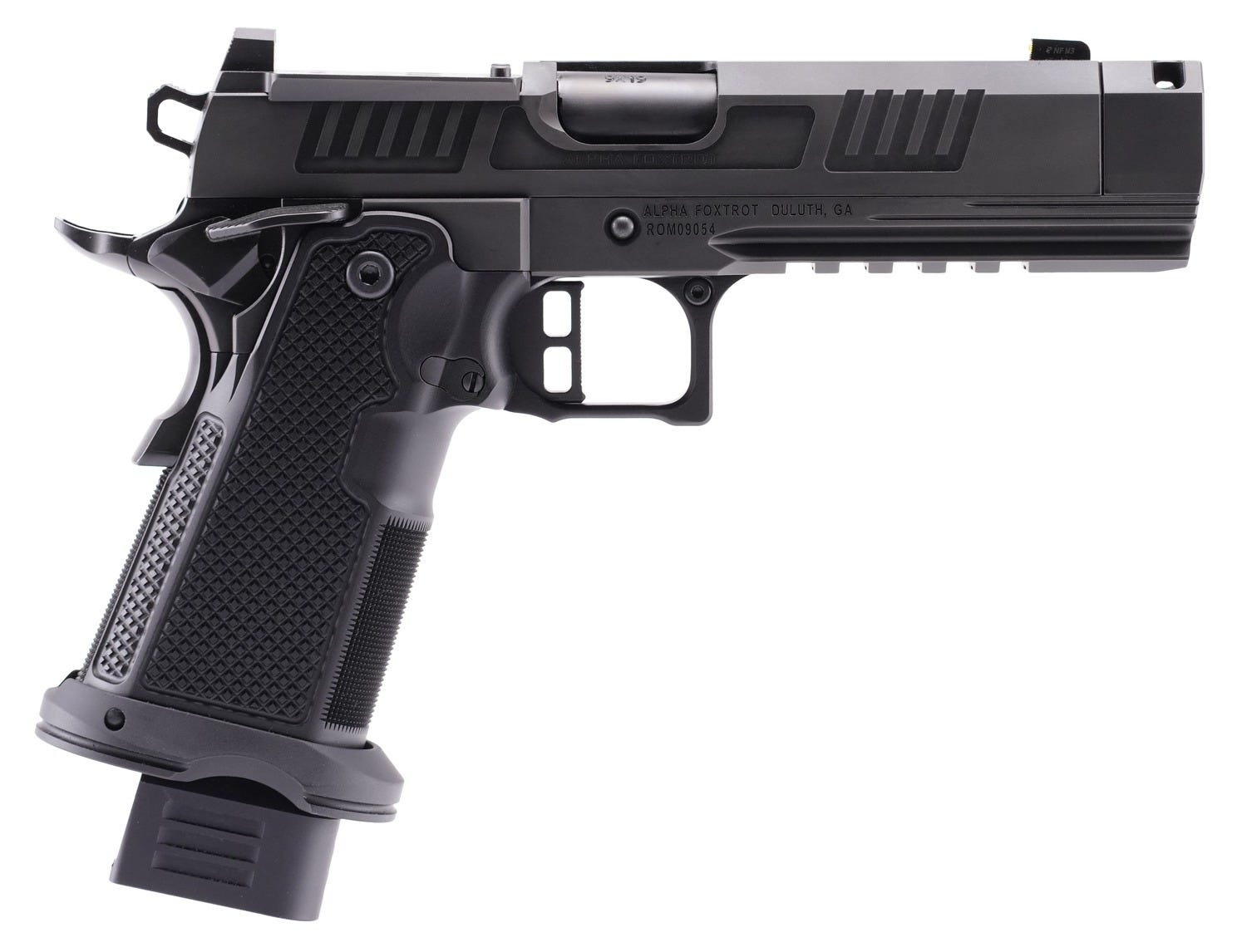 Alpha Foxtrot AF1911 Romulus 9mm 4.25 Threaded Barrel 20-Rounds OR w/ Compensator