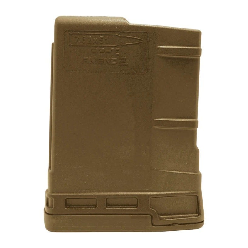 Amend2 Amend2 MOD-A Magazine Coyote Tan .308 Win / 7.62 X 51 10-Rounds for SR-25 - $18.99 at GrabAGun