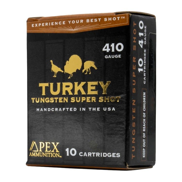 Apex Ammunition Shotgun Ammunition Tungsten .410 GA-3 #9.5 Shot 27/32 oz 5-Rounds