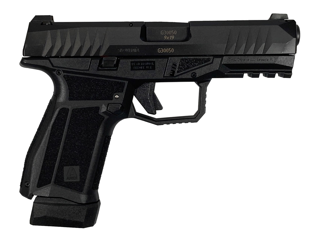 arex delta m 9mm 4 barrel 17-rounds 2 mags