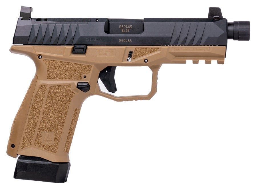 arex delta m tactical flat dark earth 9mm 4.6 threaded barrel 17-rounds or
