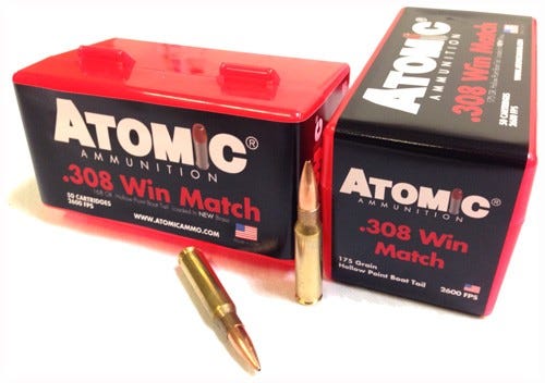 mic Match .308 Win 175 Grain 50-Rounds BTHP Ammo