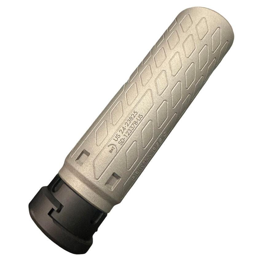 B&T SQD9 Print-X RBS Compact Grey 9mm Suppressor Quick Attach