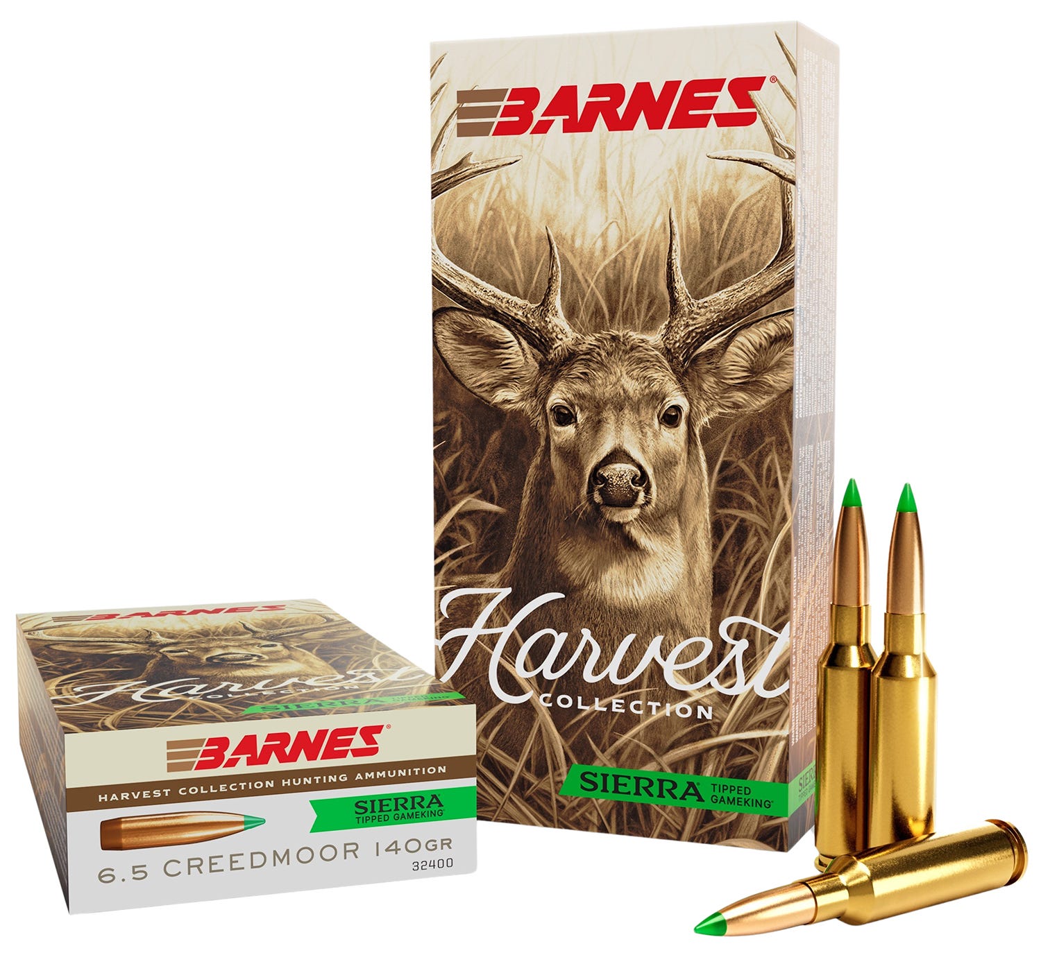 Barnes Bullets Harvest Collection 6.5 Creedmoor 140 Grain 20-Rounds Sierra Tipped GameKing nes Bullets Harvest Collection 6.5 Creedmoor 140 Grain 20-Rounds Sierra Tipped GameKing Ammo