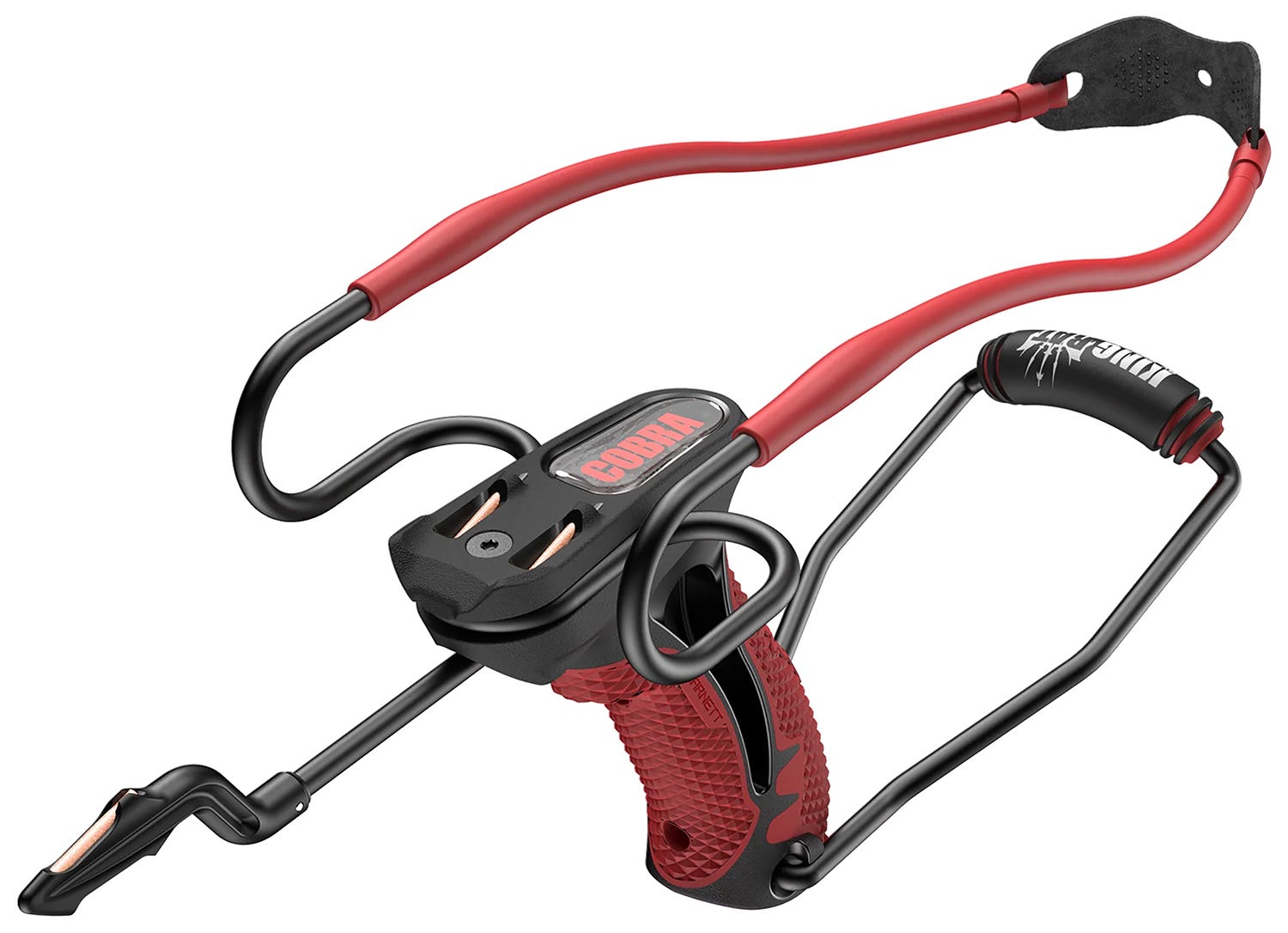 Barnett Outdoors Barnett Outdoors Cobra Slingshot Black / Red .38 Cal 10-Count - $24.39 at GrabAGun
