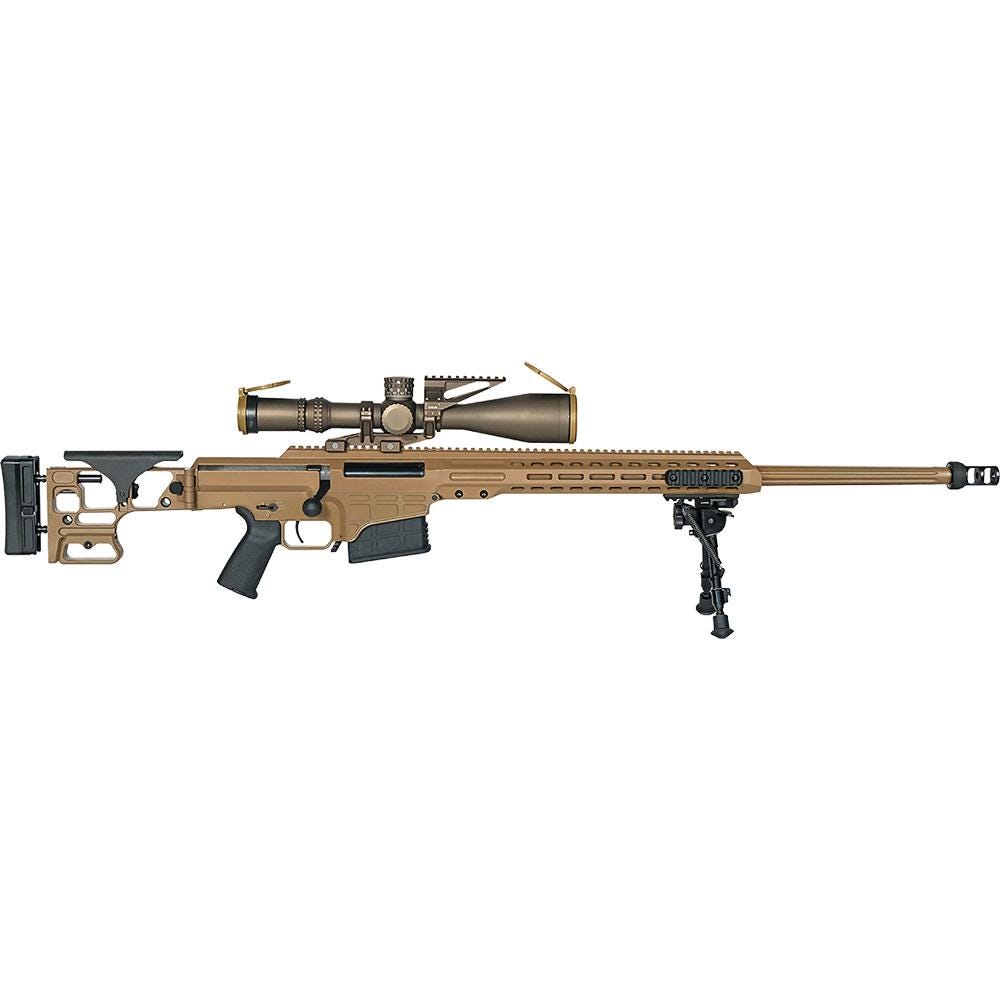 Barrett Barrett MK22 Coyote Tan Deploy Kit Bundle .338 Norma / 7.62 X 51 27 Barrel 10-Rounds w/ Optic  Bipod  Pelican Case - $24673.95 at GrabAGun