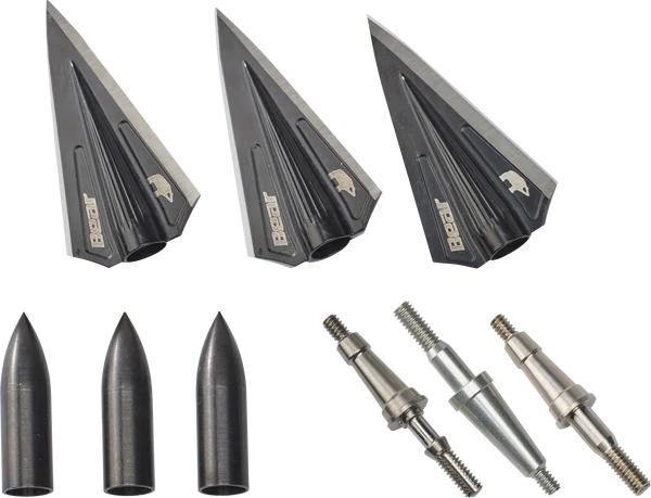 Bear Archery Bear Archery RazorHead VWS Single Bevel Broadhead Kit 3-Pack - $57.29 at GrabAGun