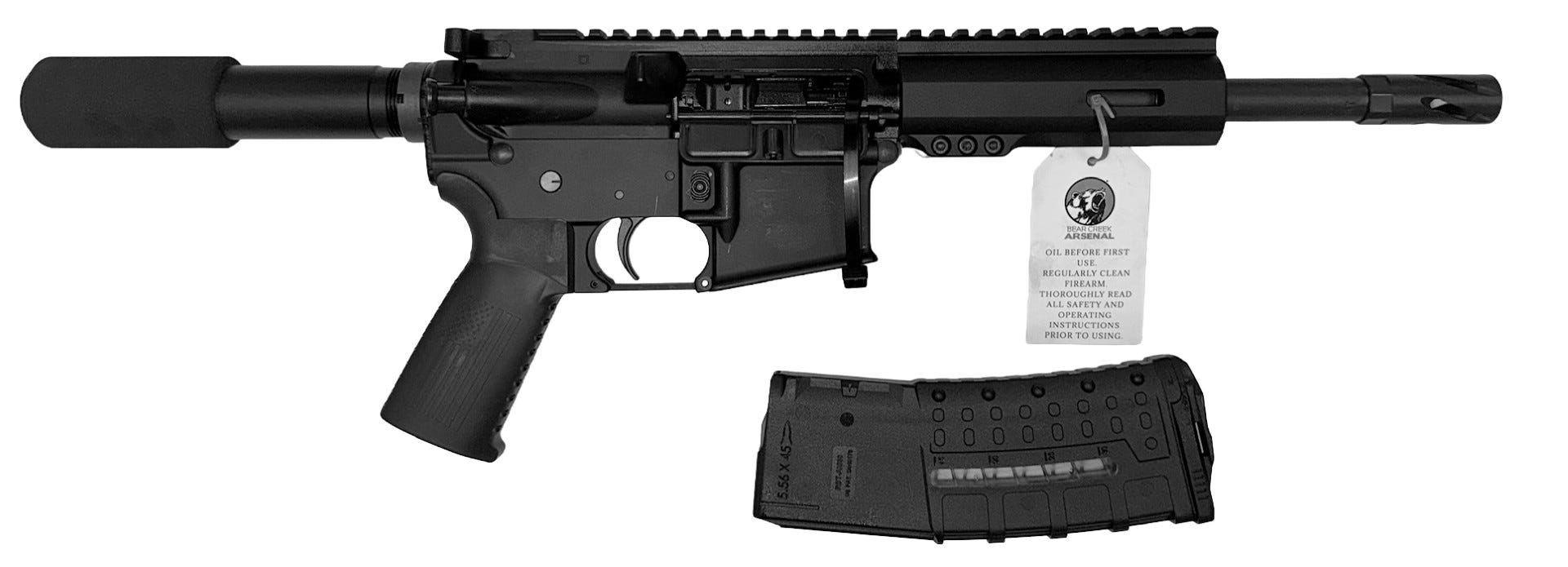 bear creek ar-15 pistol 5.56 7.5 barrel 30-rounds
