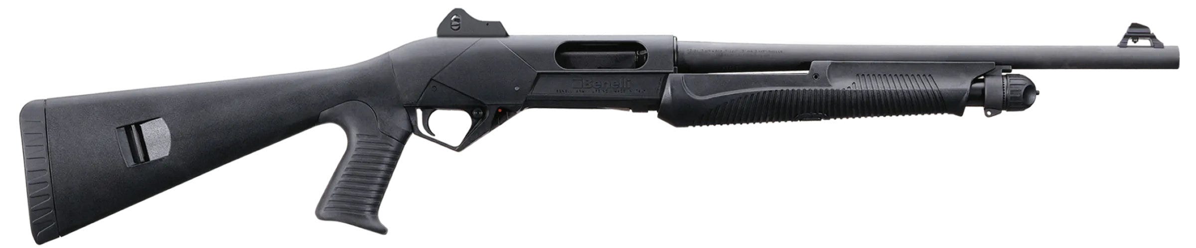 Benelli SuperNova Tactical 12 GA 18 Barrel 4-Rounds Pistol Grip Stock & Ghost Ring Sights