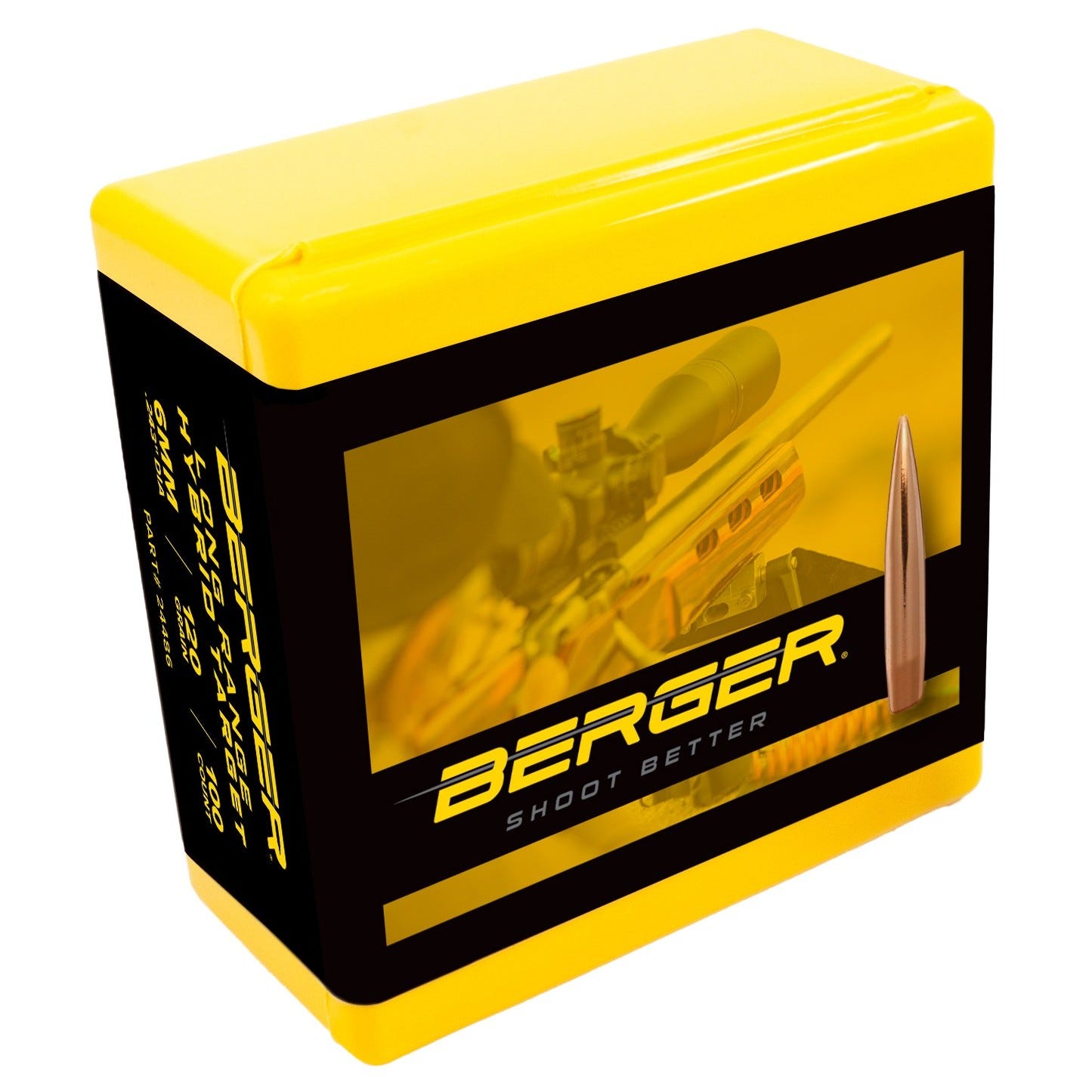 Berger Bullets Long Range Hybrid Target 6mm / .243 120 Grain 100-Count LRHT - Berger Bullets