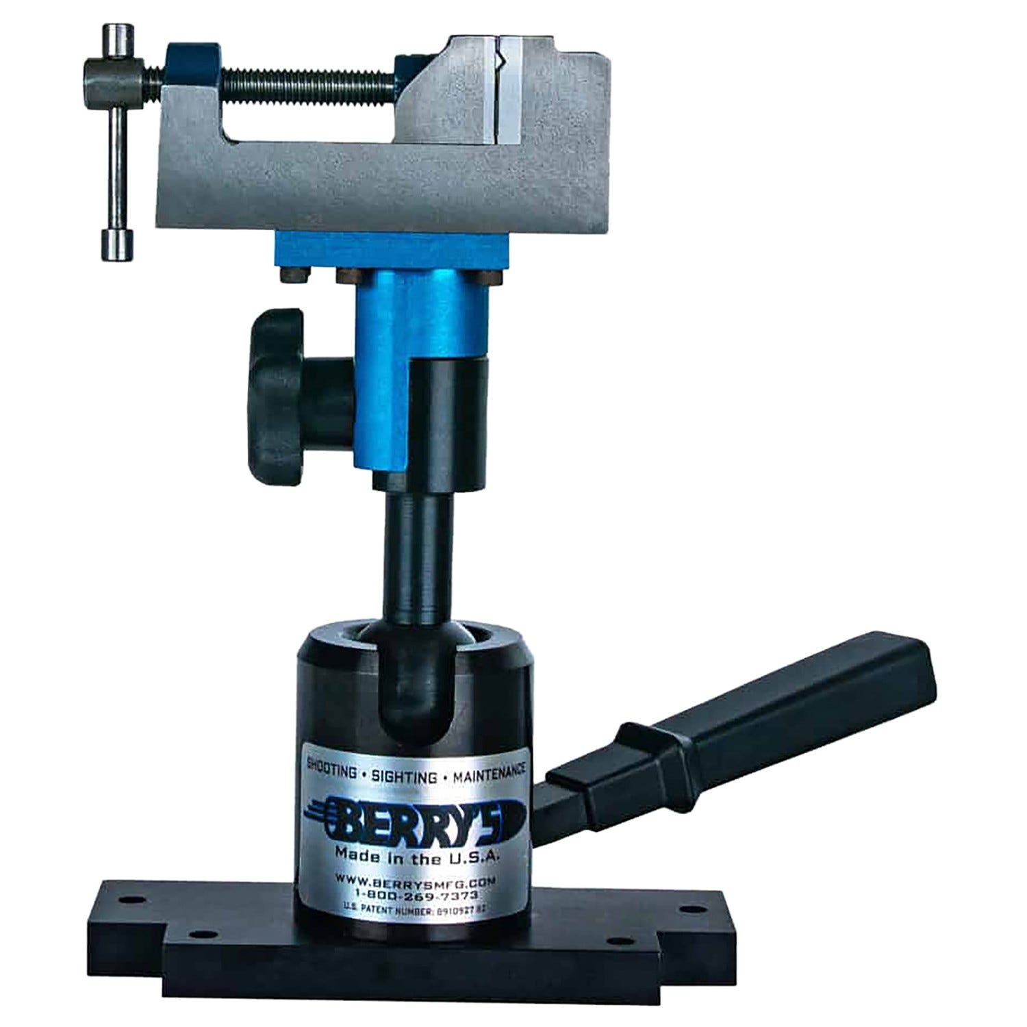 Berry s Manufacturing Machine Vise System Black / Blue - Berrys Bullets