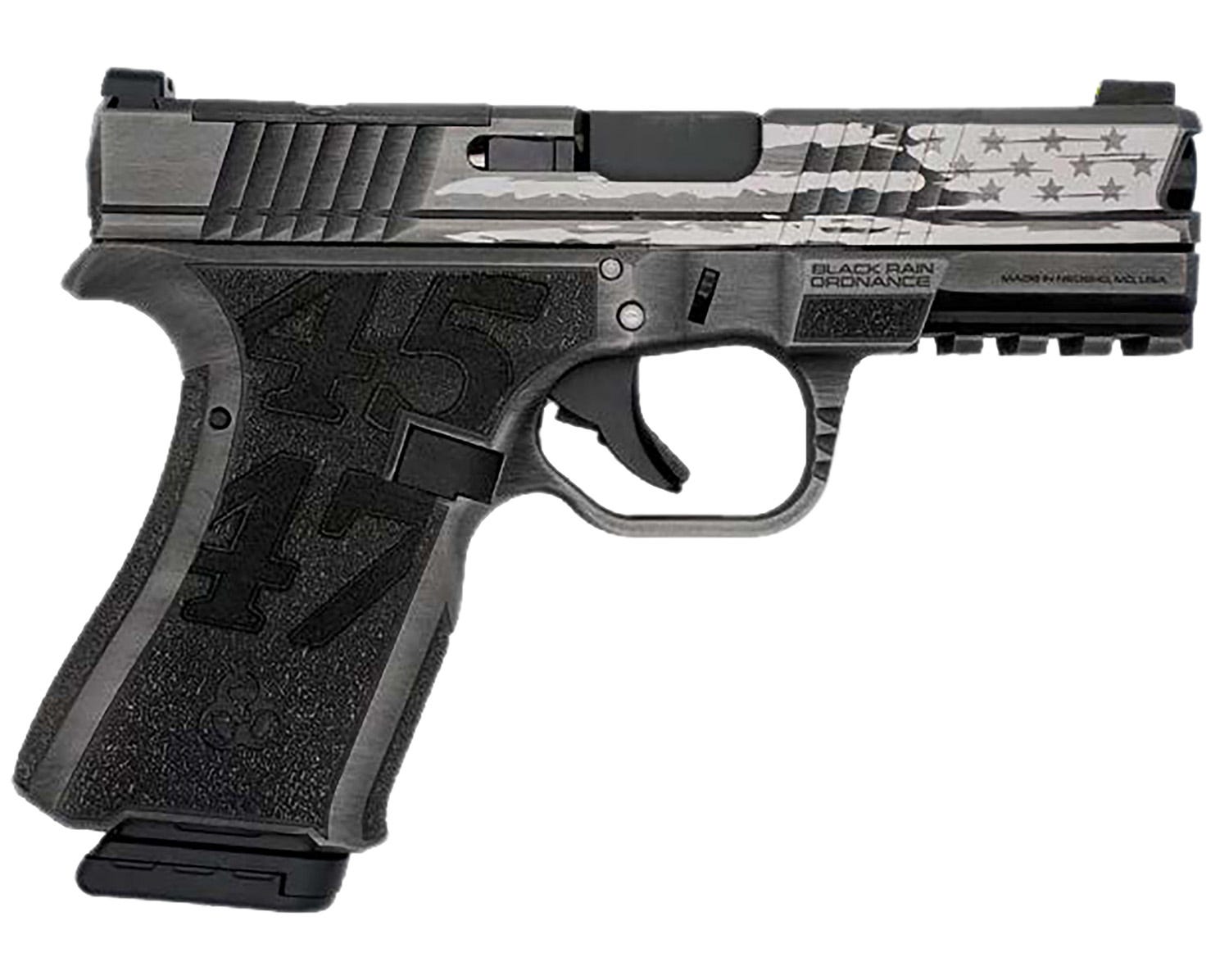 Black Rain Ordnance Frontline Trump Custom Gun Metal Grey 9mm 4 Barrel 15-Rounds OR - Black Rain Ordnance