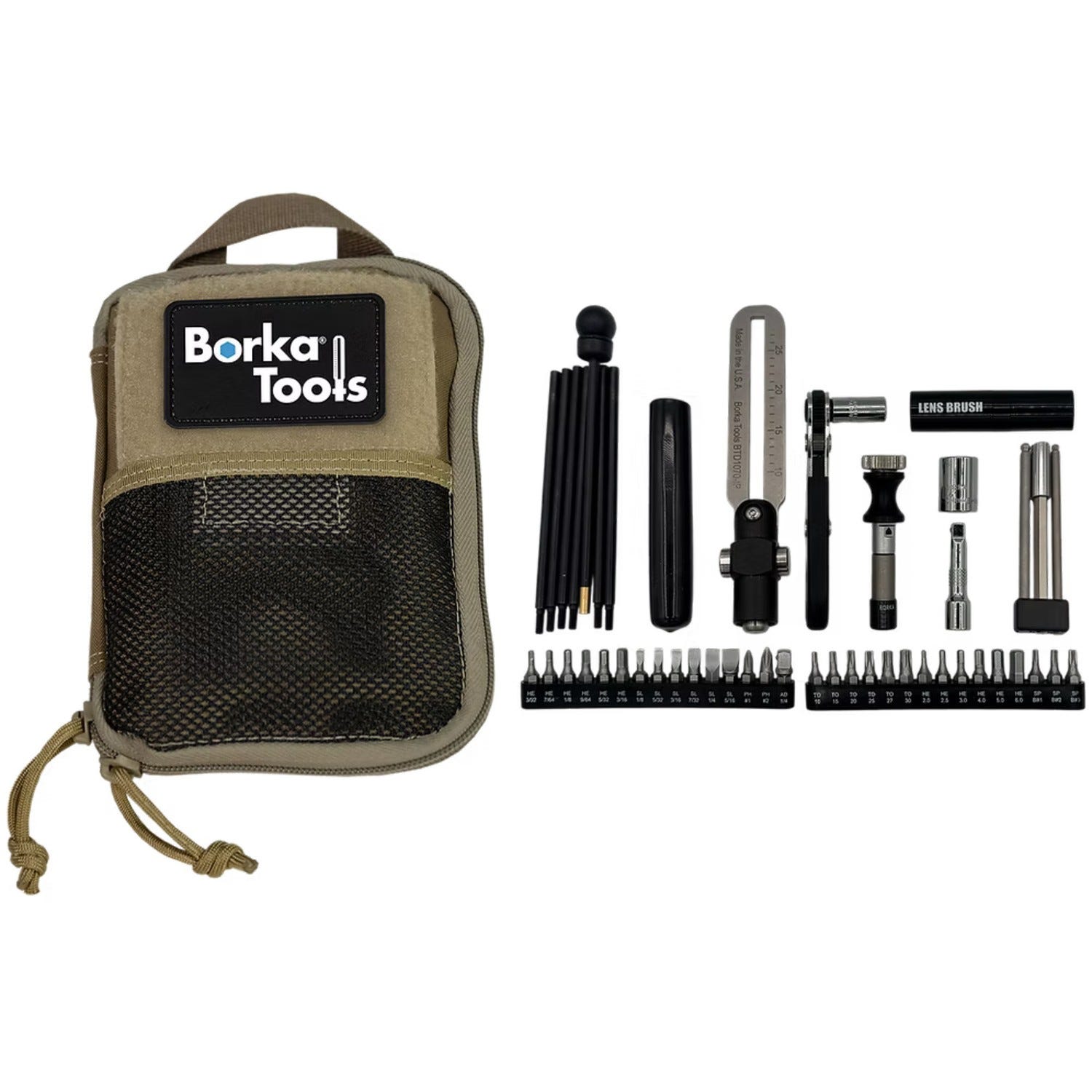 Borka Tools Borka Tools Standard Configuration Torque Driver Tool Kit Silver w/ Pouch  Emergency Cleaning Rod - $204.99 at GrabAGun