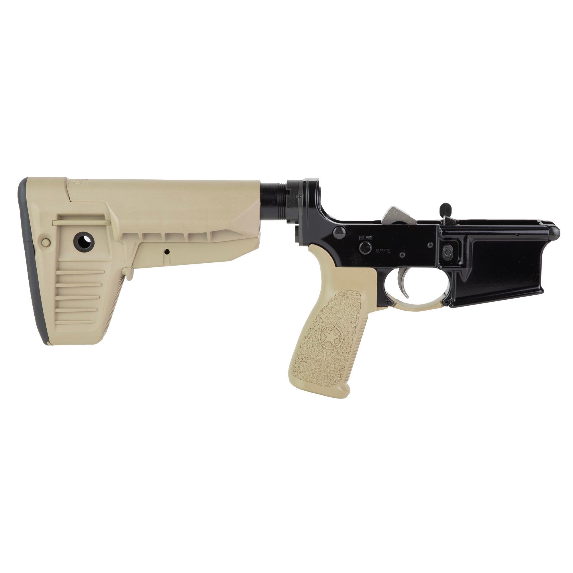 Bravo Company Complete Lower Flat Dark Earth Multi-Cal w/ MOD 1 SOPMOD Stock MK2RMS Buffer