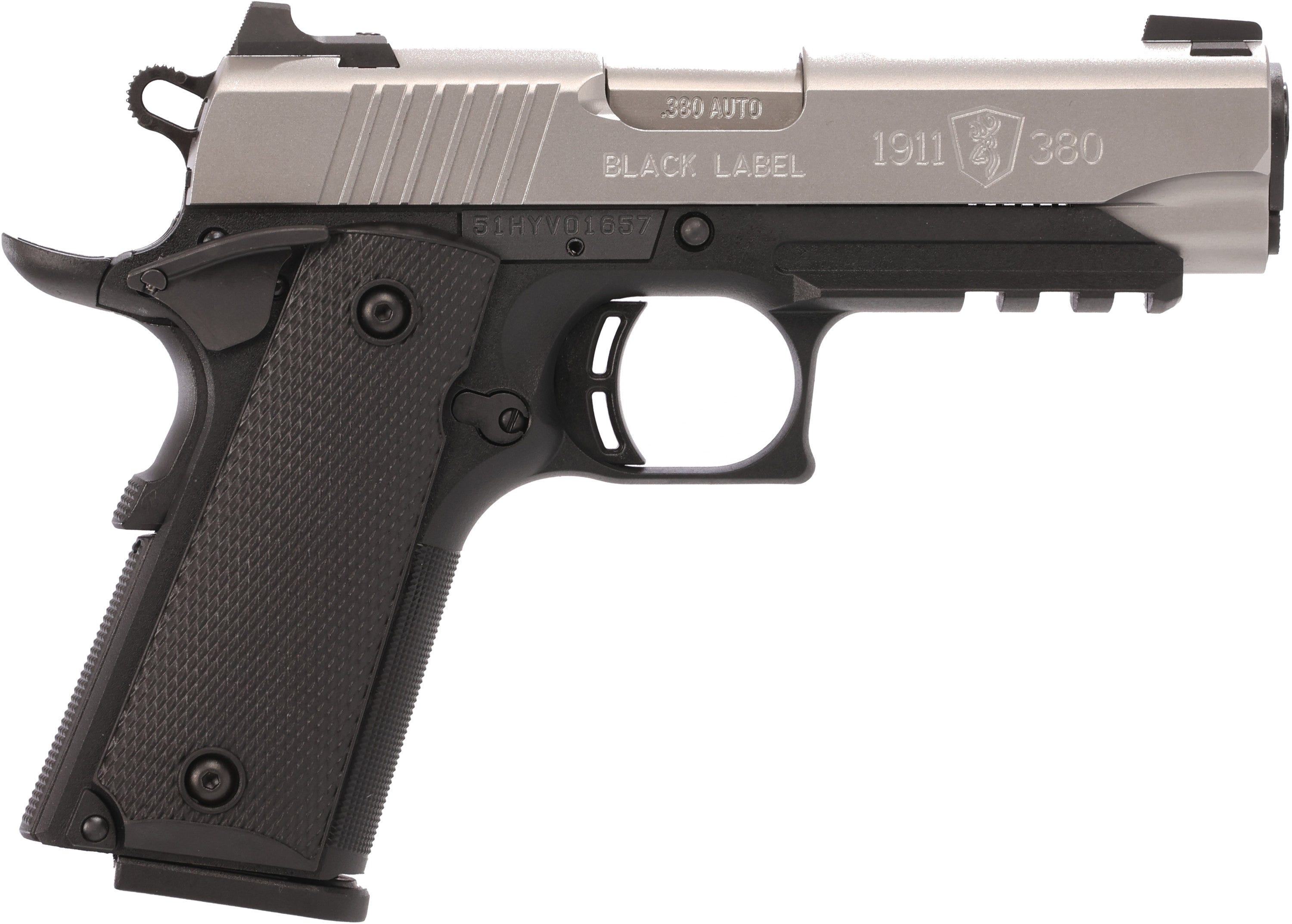 Browning 1911-380 Black Label Black / Stainless .380 ACP 3.6 Barrel 8-Rounds