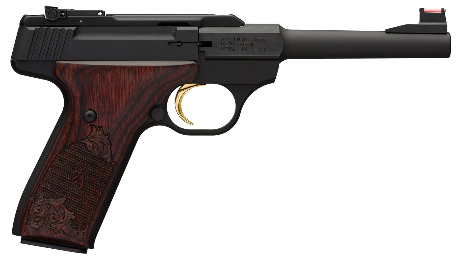 browning buck mark challenge black / rosewood .22 lr 5.5 barrel 10-rounds