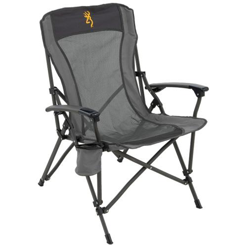 Browning Browning Fireside Camp Chair Charcoal / Grey - $77.69 at GrabAGun