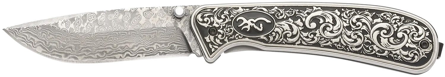 Browning Grand Pass Stainless Fixed Blade Knife - 3.5 Plain Edge Drop Point Blade