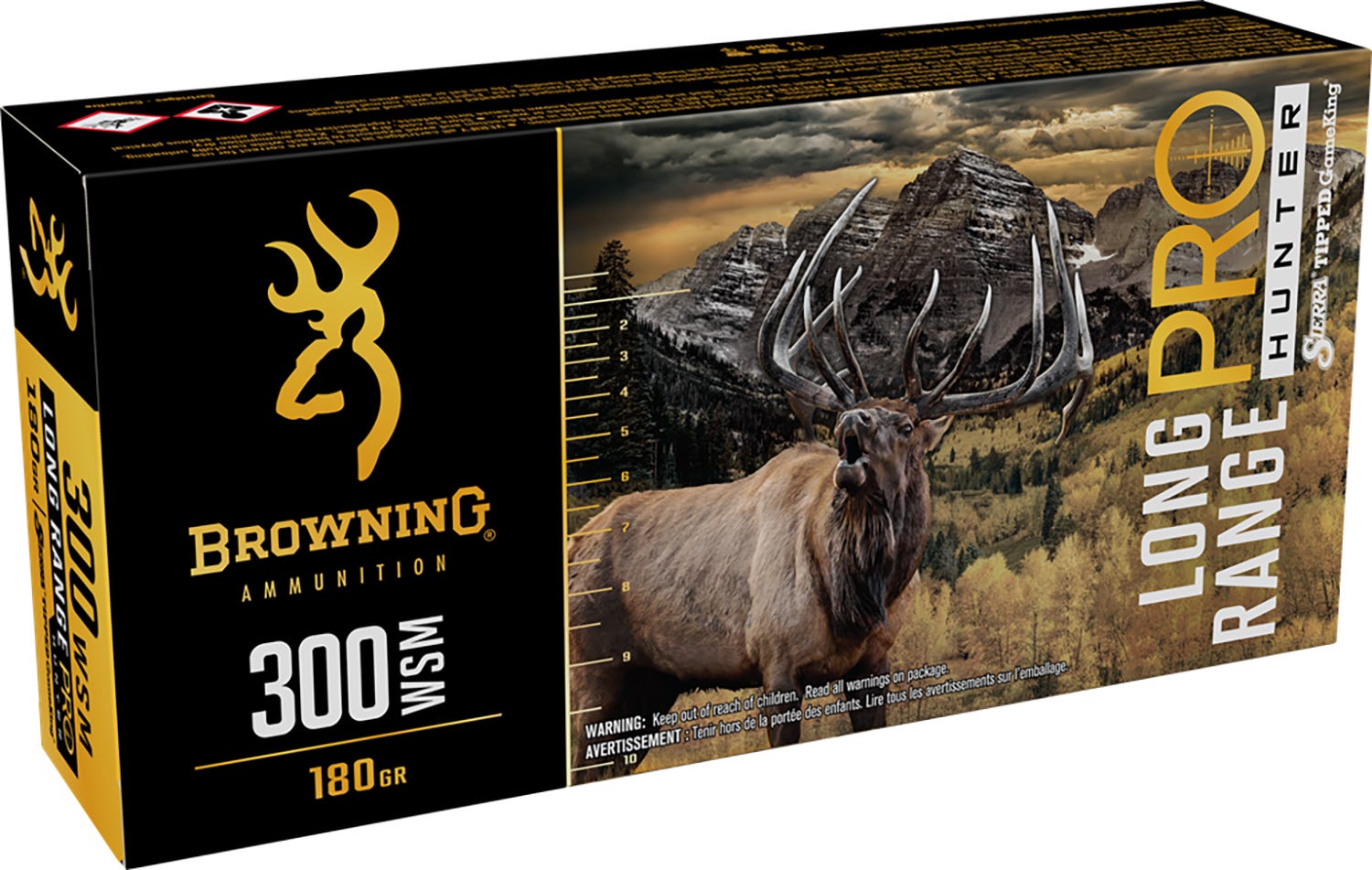 Browning Long Range Pro .300 WSM 180 Grain 20-Rounds Sierra Tipped GameKing