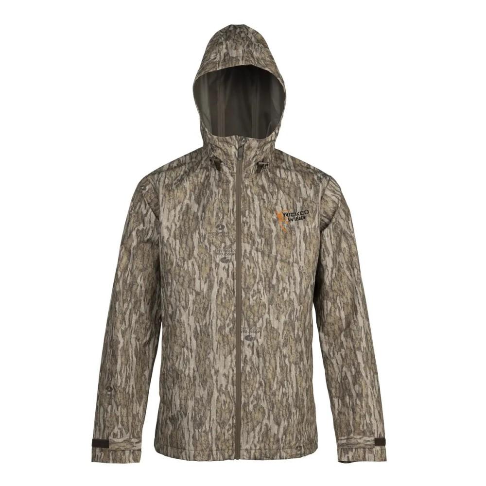 Browning Browning Wicked Wing Rain Shell Jacket Mossy Oak Bottomlands - $57.79 at GrabAGun