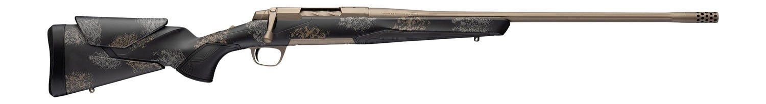 Browning X-Bolt 2 Speed HD Bronze / Gray Camo 6.5 PRC 24 Fluted Threaded Barrel 3-Rounds - Browning