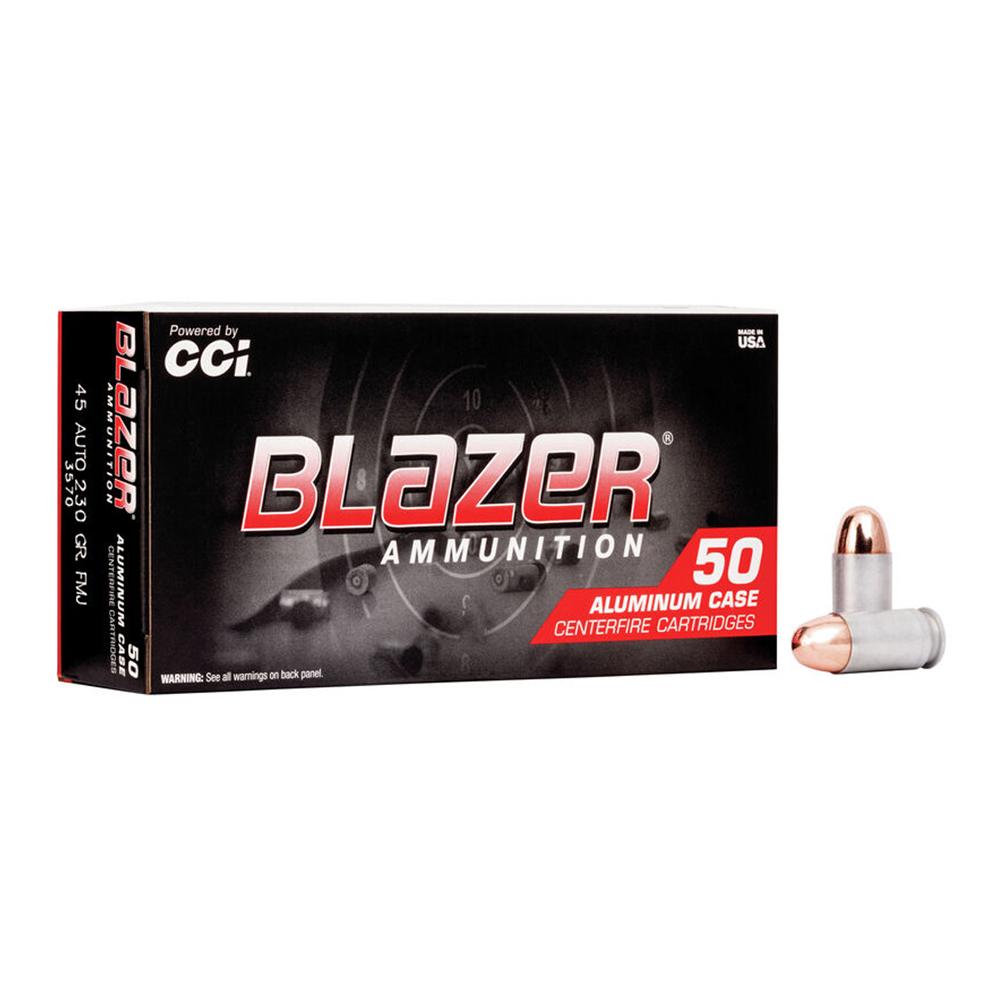 CCI Ammunition Blazer Aluminum .45 ACP 230 Grain 1000-Rounds FMJ Ammunition Blazer Aluminum .45 ACP 230 Grain 1000-Rounds FMJ Ammo