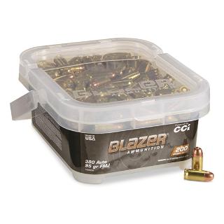  Ammunition Blazer Brass .380 95-Grain 200-Rounds FMJ Ammo