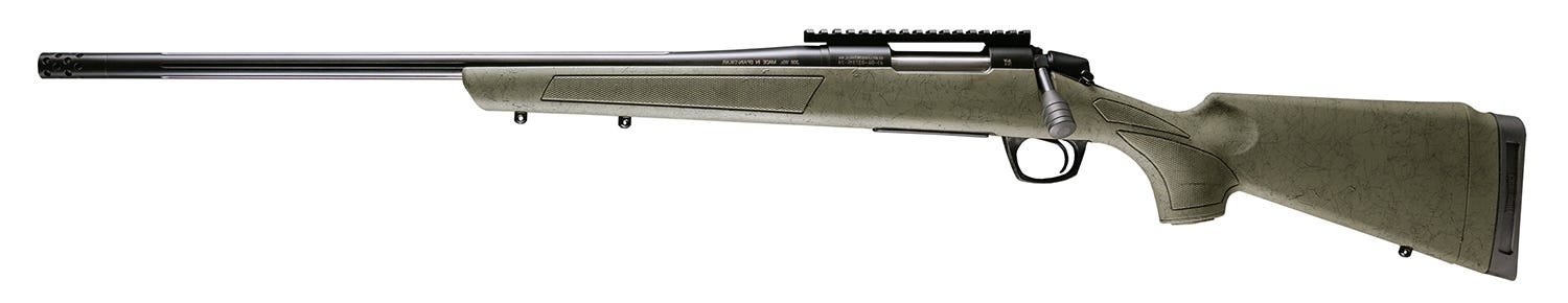 CVA Cascade XT OD Green / Black 7mm PRC 24 Fluted Threaded Barrel 2-Rounds LH - Connecticut Valley Arms