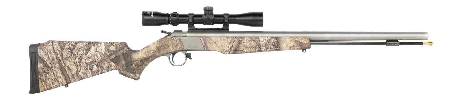 CVA Wolf V2 Scope Package Realtree APX .50 Caliber 24 Barrel 1-Round w/ Scope