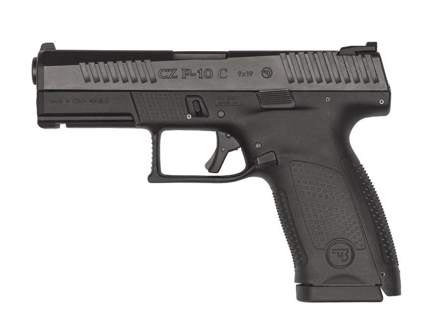 cz p-10 compact 9mm 4.02 barrel 15-rounds