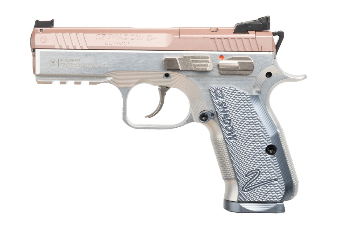 CZ Shadow 2 Silver / Rose 9mm 4 Barrel 15-Rounds OR