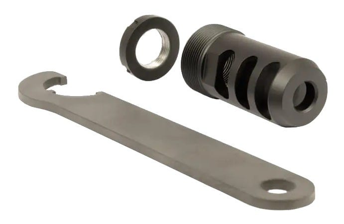 Cadex Defence Cadex Defence MX2 Stainless Self Timing Muzzle Brake .33 Cal 5/8x24 - $99.95 at GrabAGun