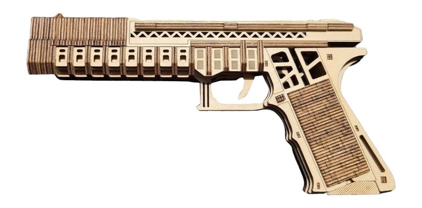 Caliber Gourmet 3D Wood Puzzle Tan for Glock - Caliber Gourmet