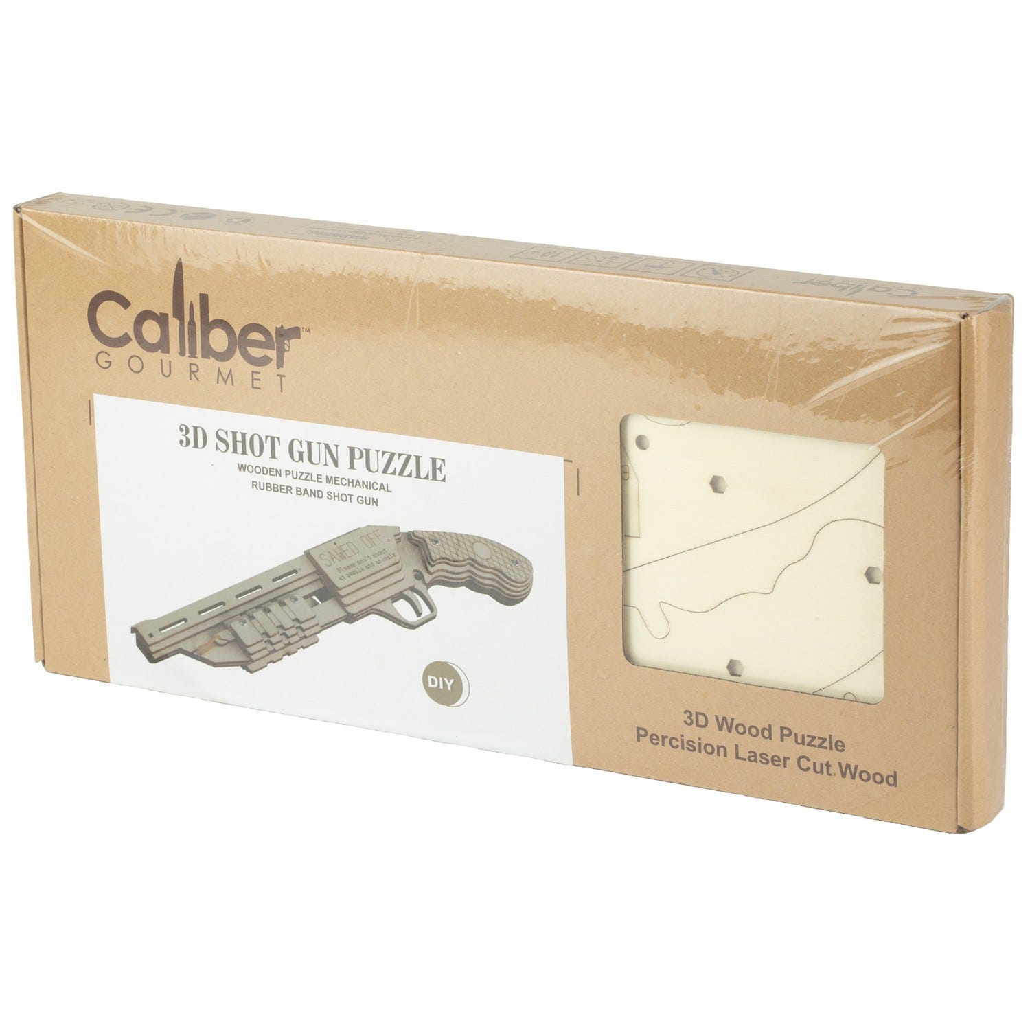 Caliber Gourmet Wood Shotgun Puzzle Brown - Caliber Gourmet