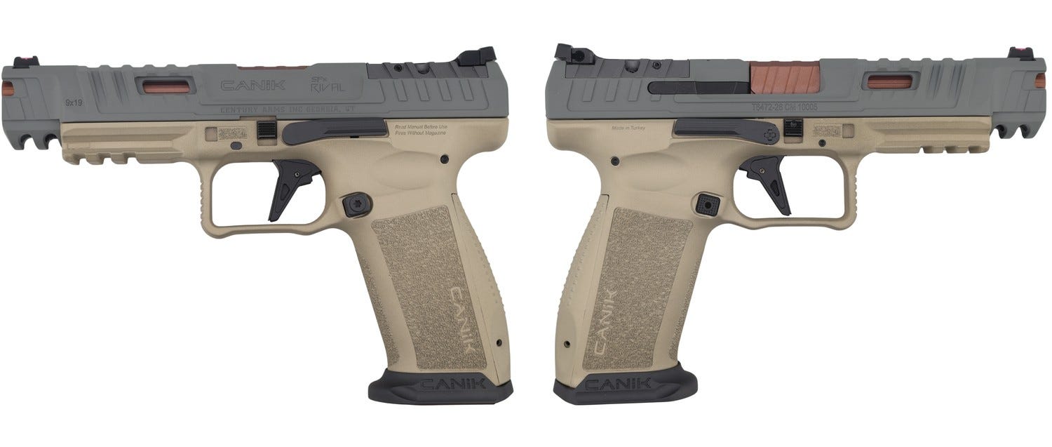 Canik SFX Rival Suga Cub Tan / Black 9mm 5 Barrel 18-Rounds - CANIK