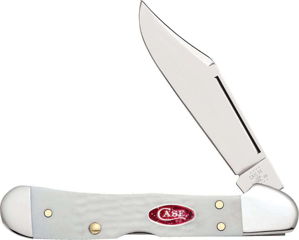 Case XX Mini CopperLock White Synthetic 2.75 Clip Point Blade